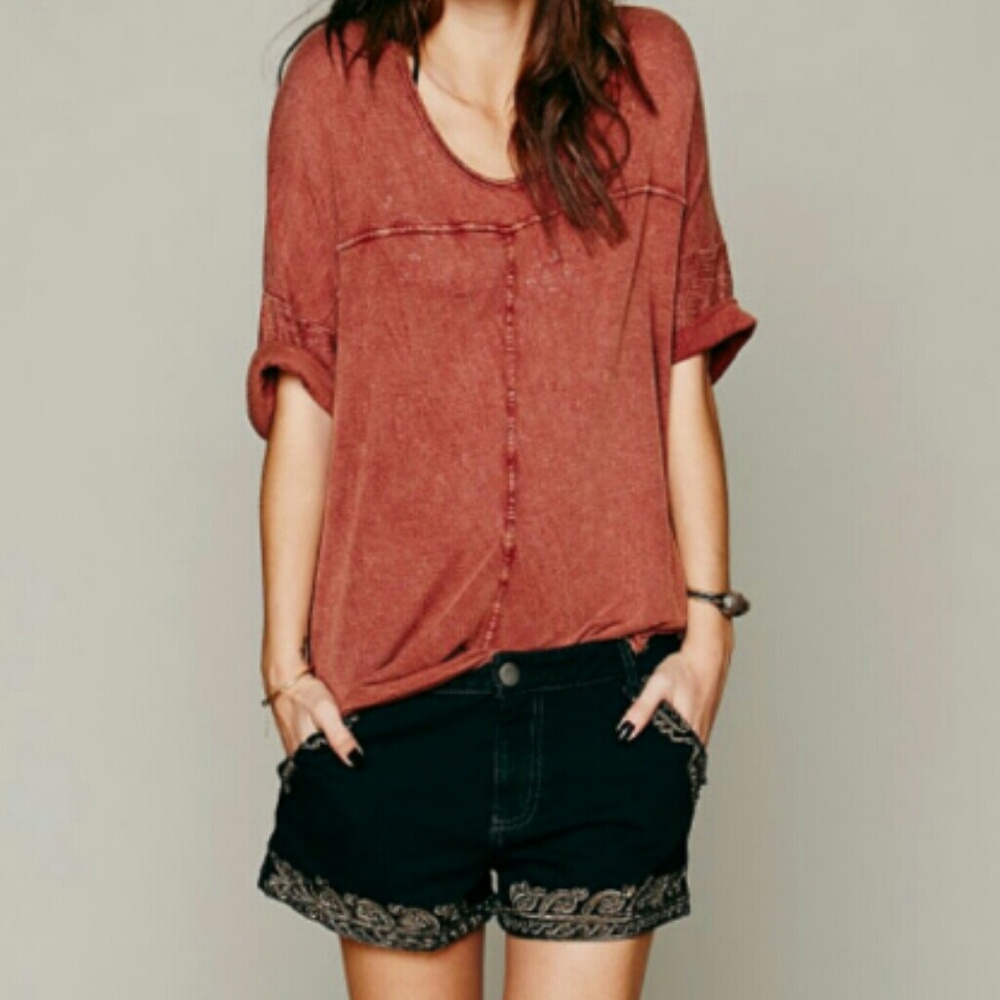 Free People distressed swing top